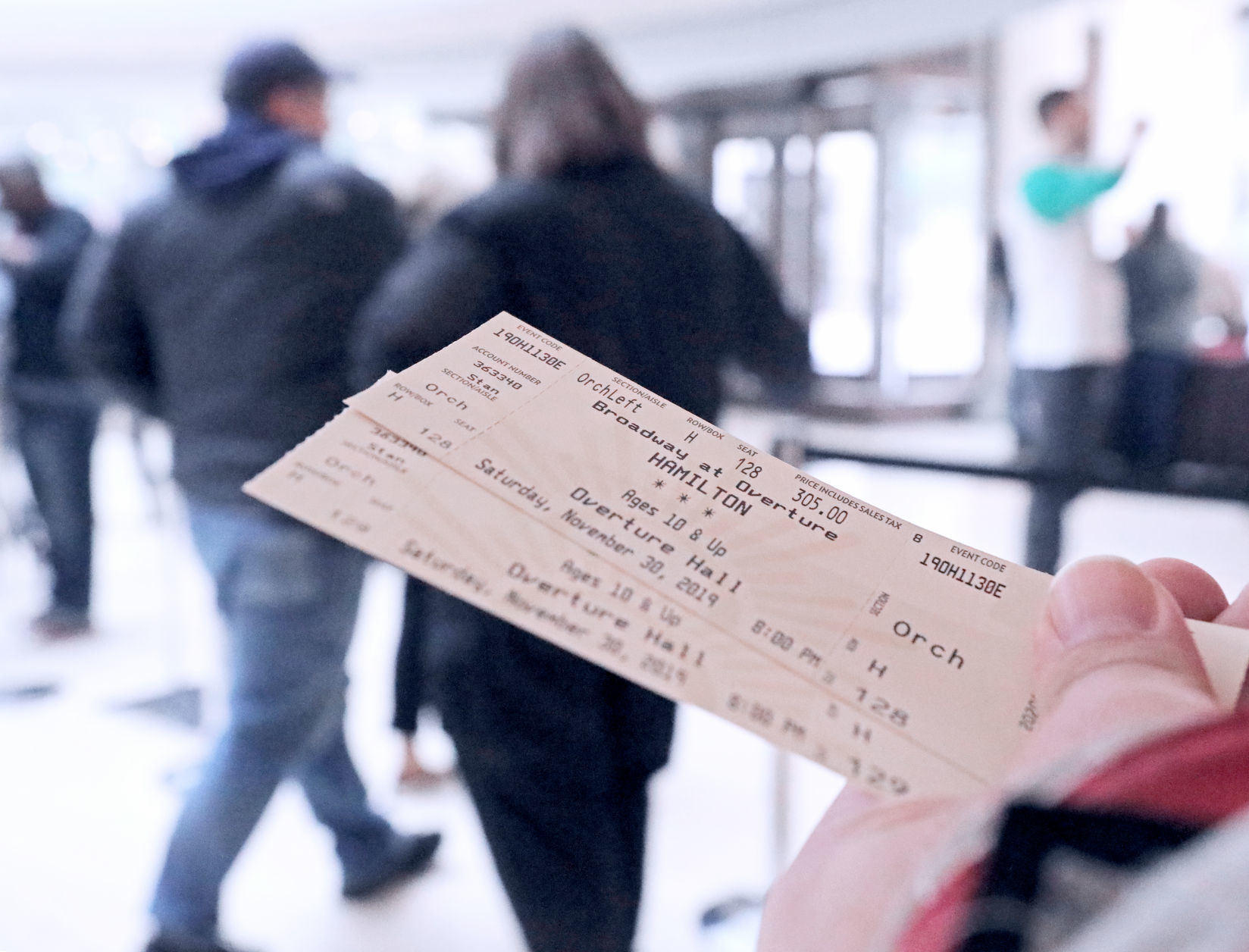 Tickets in hand